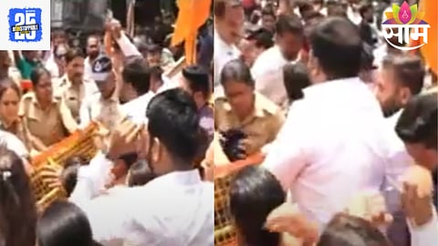 Shivsena-shinde protest