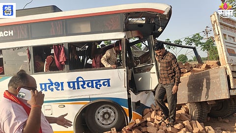 Buldhana Bus and truck collision