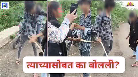 Akola khadan police search for teen boy after viral beating video
