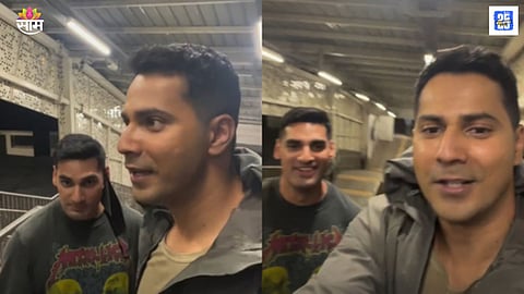 Varun Dhawan in Pune Metro