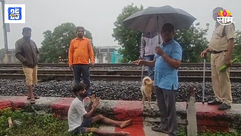 Drunk Youth Falls Asleep on Railway Track