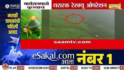 Brave locals from Sahyadri team rescue a dog stranded 200 feet deep in Matheran gorge after a dramatic 2-day ordeal.