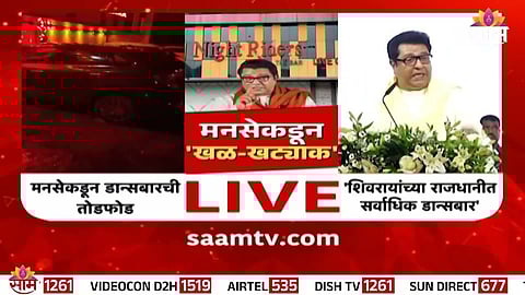 MNS workers vandalising the Night Riders dance bar in Panvel after Raj Thackeray’s fiery speech on bar culture in Raigad.