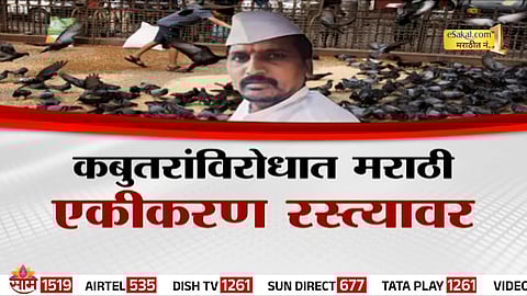 Marathi Ekikaran Samiti members announcing their protest plan against Kabutarkhana in Mumbai.