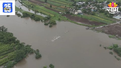 River Flood in Maval 