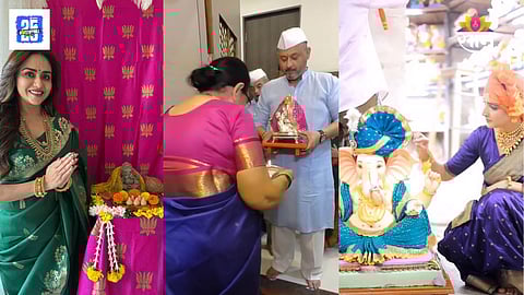 Marathi Celebrity Ganpati Photos