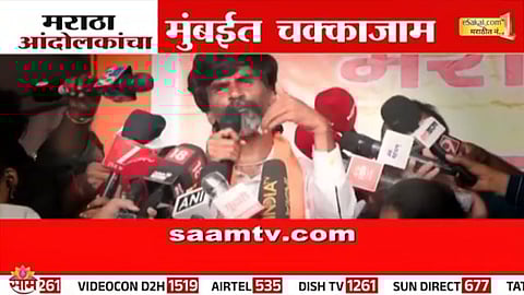 Maratha protesters flood CSMT Station and Azad Maidan as Manoj Jarange Patil leads a massive rally in Mumbai.