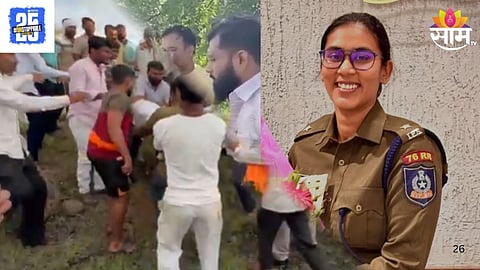 IPS अंजना कृष्णा यांच्यानंतर कारवाईला गेलेल्या सरकारी अधिकाऱ्याला मारहाण; माढ्यातील कुर्डू गावात गुंडगिरी| Video 