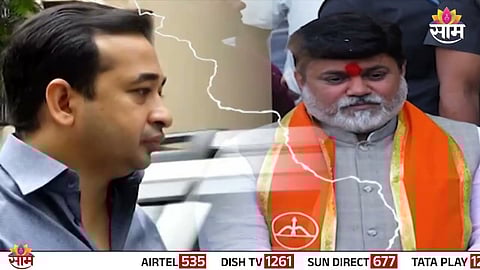 Uday Samant and Nitesh Rane lock horns in Konkan over Bhagwa shawl, intensifying Mahayuti disputes across Maharashtra.