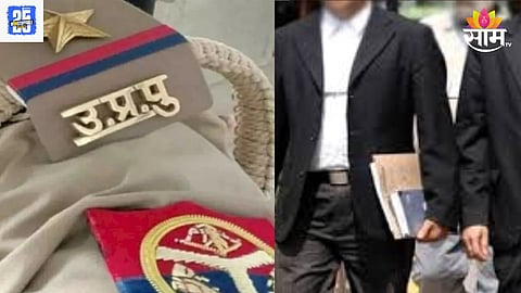 UP police and lawyer viral video 