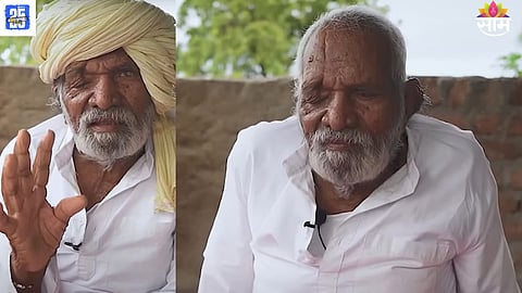 Sukha Patil at 85, still strong and following his traditional farming and dietary routine.