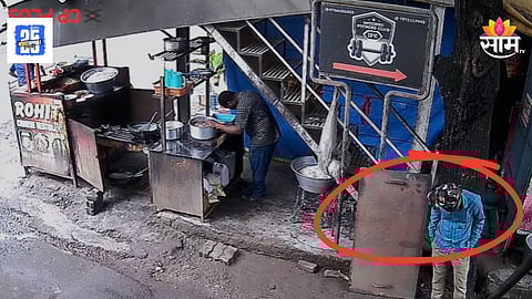 Shocking : अरे देवा! गाडीवरून आले, आजूबाजूला पाहिलं; नंतर हळूच सिलिंडर चोरून पळ काढला