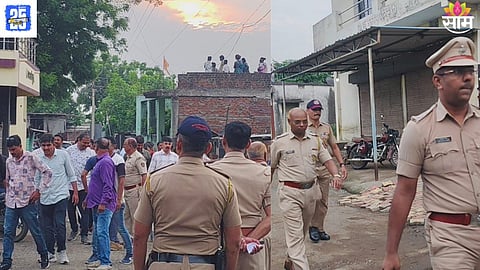Wardha police officers injured after sword attack during gambling den raid.