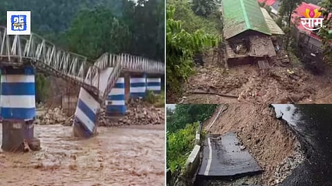 सिक्किमचा संपर्क तुटला; भलामोठा पूल कोसळला, राष्ट्रीय हायवे बंद, १७ जणांचा मृत्यू
