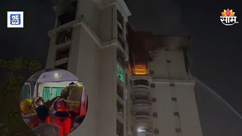Vashi Raheja Residency fire update Navi Mumbai