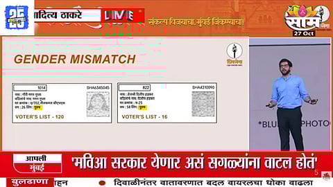 Aaditya Thackeray Exposes Bogus Voter
