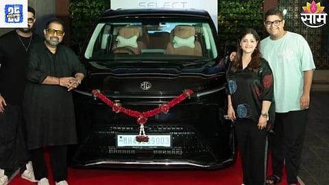 SHANKAR MAHADEVAN BUYS MG M9 ELECTRIC MPV PRICE, FEATURES & LUXURY DETAILS