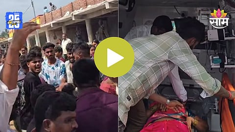 Devotees gathered outside the Venkateswara Swamy Temple in Srikakulam after the tragic stampede on Ekadashi day.