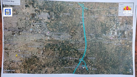 Chhatrapati Sambhajinagar Pune highway map viral on social media :
