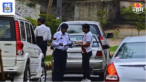 Traffic challan dispute: