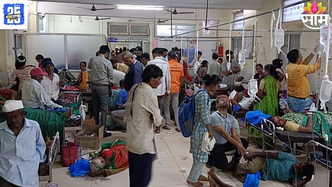 Over 100 villagers from Sambare, Gadhinglaj were hospitalized after suspected food poisoning from Datta Jayanti Mahaprasad.