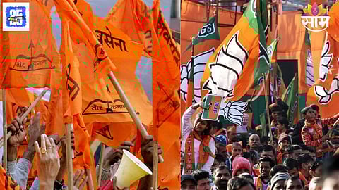 BJP and Shinde Sena celebrate as multiple candidates are elected unopposed in the Kalyan-Dombivli Municipal Corporation elections.