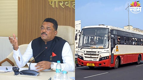 Transport Minister Pratap Sarnaik reviewing MSRTC budget and warning officials over delay in new ST bus procurement.