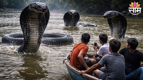AI-Generated “Kaliya Nag” Video in Yamuna River Goes Viral but Debunked
