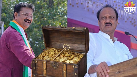 NCP MLA Abhijeet Patil speaking on the Maharashtra treasury key controversy in Pandharpur.