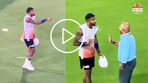Hardik Pandya and Murali Kartik Fight