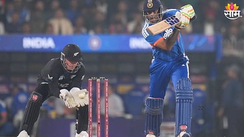 Abhishek Sharma and Suryakumar Yadav celebrate India’s dominant win against New Zealand in the 3rd T20I at Guwahati.