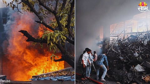 Massive Fire at Furniture Godown: