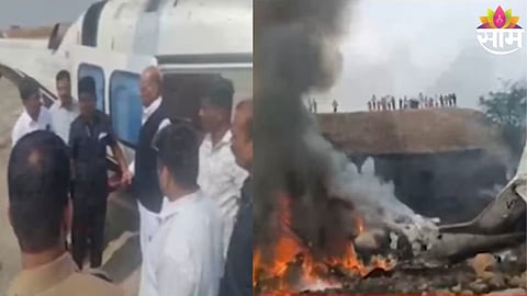 Sharad Pawar arrives at Baramati airport and seeks details of the tragic plane crash.