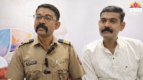 Elder police officer Santosh Rokade with his younger brother Nityanand after a successful liver transplant surgery in Mumbai