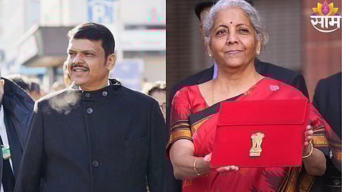 Chief Minister Devendra Fadnavis briefing the media on major benefits for Maharashtra from the Union Budget.