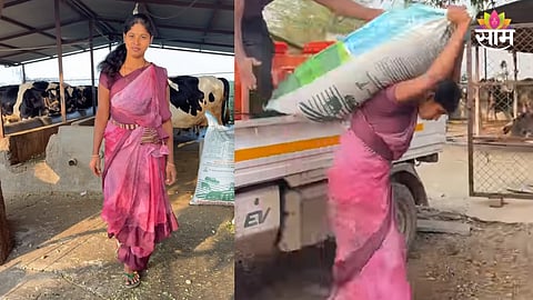 shetkaryachi vaghin hard work video viral