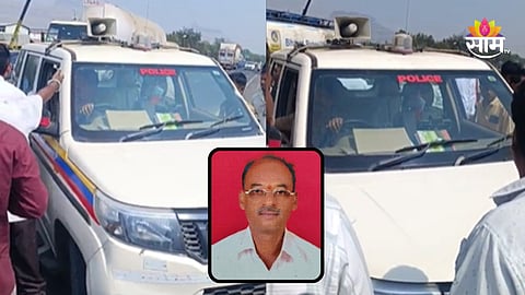 Accident:  मुंबई-आग्रा महामार्गावर अपघाताचा थरार, पोलिसांच्या वाहनानं व्यावसायिकाला चिरडलं; जागीच सोडले प्राण 