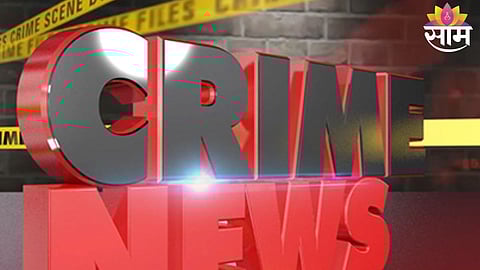 Police at the scene of a fatal machete attack in Urse village, Pune