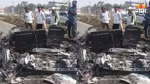 Accident: भाजप खासदाराच्या धावत्या कारला भीषण आग, त्र्यंबकेश्वरला दर्शनासाठी निघाले असता वाटेत भयंकर घडलं
