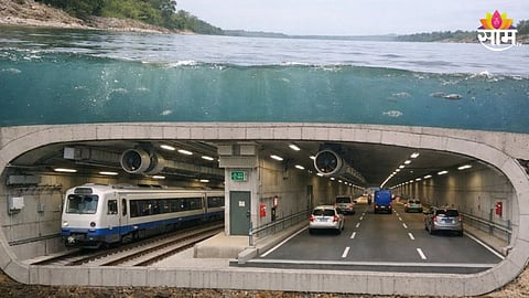 Underwater Road Cum Rail Tunnel: नदीच्या पोटातून प्रवास! भारताचा पहिला अंडरवॉटर रेल्वे आणि रोड टनल; कुठे अन् कधी होणार सुरू?