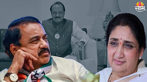 Sunil  Tatkare Breaks Silence On Sunetra Pawar DCM Oath : 