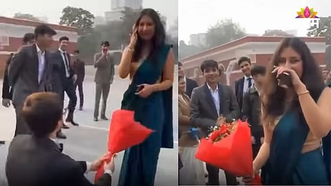 Student proposes to teacher on valentines day video