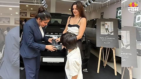 Hardik Pandya gifts a car to son Agastya