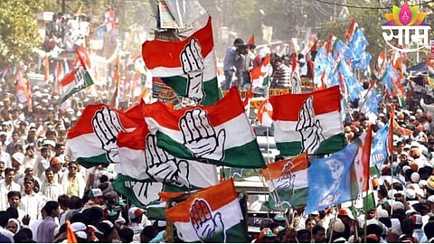 Bhupen Kumar Borah announces his resignation from the Congress party during a press interaction in Guwahati