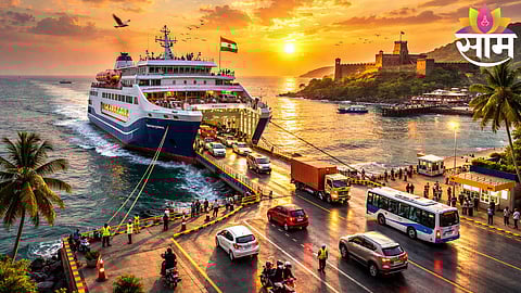 M2M Princess Ro-Ro ferry departs from Mumbai’s Bhaucha Dhakka for Vijaydurg, reducing Konkan travel time to just six hours.