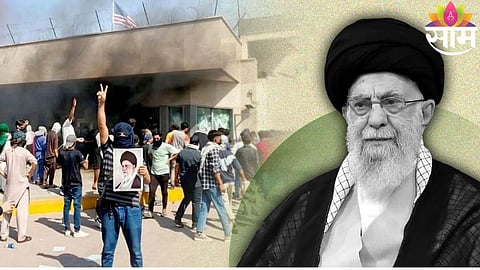 Protesters gather near US Embassy in Karachi as tensions escalate; US Marines open fire on crowd.