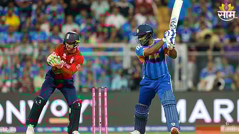 IND vs ENG T20 WC Semi Final: पॉवर प्लेमध्ये इंग्लंडच्या गोलंदाजांची धुलाई; संजू सॅमसनची फटकेबाजी, २६ चेंडूत ठोकलं  अर्धशतक  