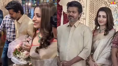 Thalapathy Vijay Attended A Party With Trisha Krishnan