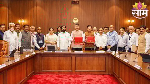Maharashtra Chief Minister Devendra Fadnavis presents the state Budget 2026 in the Assembly, announcing major infrastructure and Jyotirlinga development projects