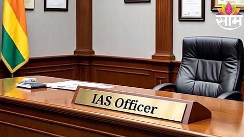 West Bengal Chief Minister Mamata Banerjee during a government meeting as the state announces transfer of several IAS officers.